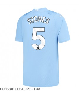 Günstige Manchester City John Stones #5 Heimtrikot 2023-24 Kurzarm
